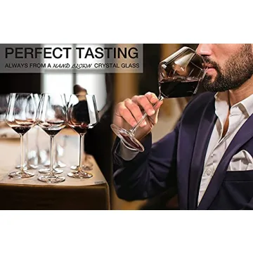 AOOE Red Wine Glasses Set of 4 for Elegant Wine Tasting