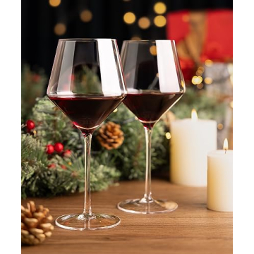 AOOE Red Wine Glasses Set of 4 for Elegant Wine Tasting