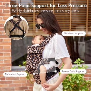 Momcozy Ergonomic Baby Carrier for Comfortable Hands-Free Parenting