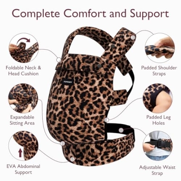 Momcozy Ergonomic Baby Carrier for Comfortable Hands-Free Parenting