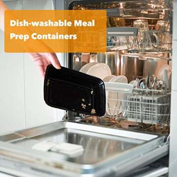 JUST PACK IT [50 Sets - 38 oz] Meal Prep Containers with Snap Tight Lids - Non-Spill Heavy Duty Food Storage Reusable Freezer Microwavable Dishwasher Safe Plastic Lunch Boxes