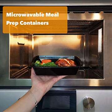 JUST PACK IT [50 Sets - 38 oz] Meal Prep Containers with Snap Tight Lids - Non-Spill Heavy Duty Food Storage Reusable Freezer Microwavable Dishwasher Safe Plastic Lunch Boxes