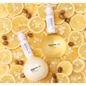 NATURELAB. TOKYO Perfect Smooth Shampoo & Conditioner: Weightless Frizz Control for Smoother, Healthier Hair and Scalp I 11.5 FL OZ Each