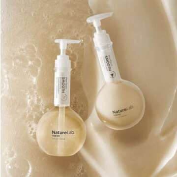 NATURELAB. TOKYO Perfect Smooth Shampoo & Conditioner: Weightless Frizz Control for Smoother, Healthier Hair and Scalp I 11.5 FL OZ Each