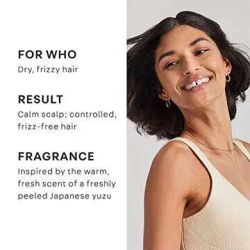 NATURELAB. TOKYO Perfect Smooth Shampoo & Conditioner: Weightless Frizz Control for Smoother, Healthier Hair and Scalp I 11.5 FL OZ Each