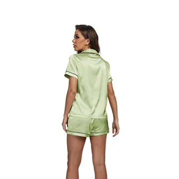 LYANER Satin Pajama Set - Elegant Sleepwear for Women