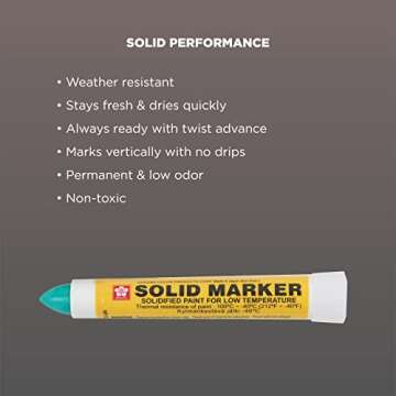 Sakura Solid Permanent Markers for All Weather Conditions