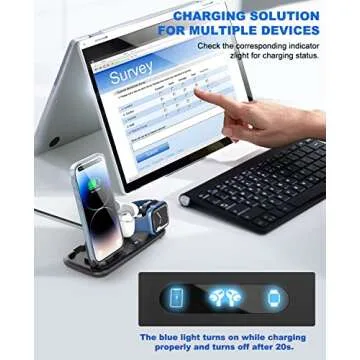 Foldable 3-in-1 Charging Station for Apple Devices - Fast Charger