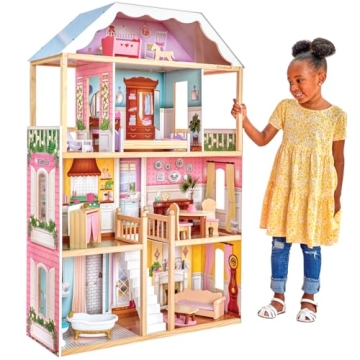 KidKraft Charlotte Wooden Dollhouse for 12-Inch Dolls