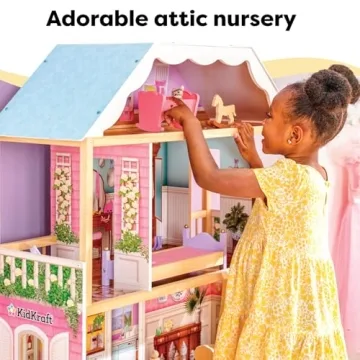 KidKraft Charlotte Wooden Dollhouse for 12-Inch Dolls