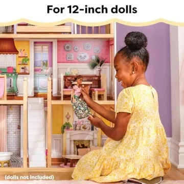 KidKraft Charlotte Wooden Dollhouse for 12-Inch Dolls