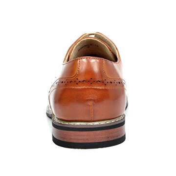 Bruno Marc Mens Leather Lined Dress Shoes, Brown - 10.5 (Oxford)