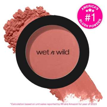 wet n wild Color Icon Blush, Effortless Matte Natural Sheer Glow & Seamless Blend, Luxuriously Infus...