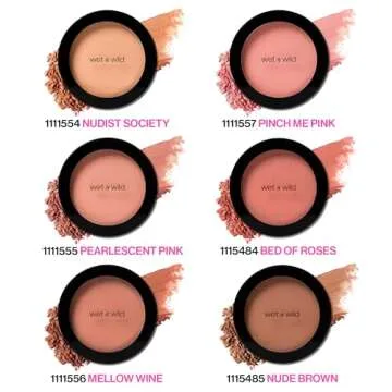 wet n wild Color Icon Blush, Effortless Matte Natural Sheer Glow & Seamless Blend, Luxuriously Infused Smooth Jojoba Oil, Cruelty-Free & Vegan - Bed of Roses
