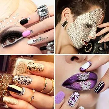 Face Jewels Stickers Gems, 9 Sheets Eye Body Face Gems, Rhinestone Eye Body Jewels Stickers, Self Adhesive Rhinestones Rainbow Face Gems for Women Festival Accessory