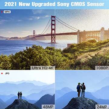 4K Video Camera Camcorder, 48MP 60FPS YouTube Camera WiFi IR Night Version Vlogging Camera 3.0 Inch ...