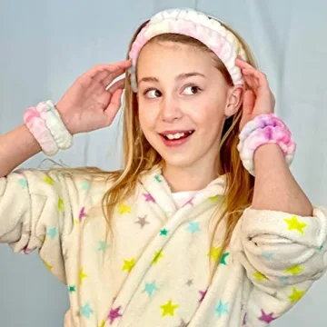 FROG SAC Rainbow Tie Dye Headband & Wristbands