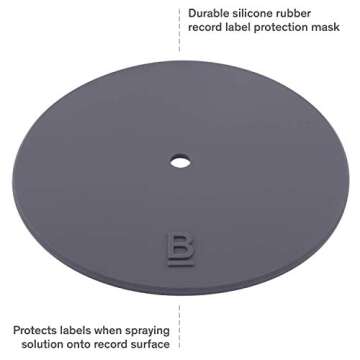 Boundless Audio Record Cleaning Solution - 6.75oz Vinyl Cleaner Fluid, Vinyl Cleaner Cloth & Record Label Protector - Complete Cleaning Kit