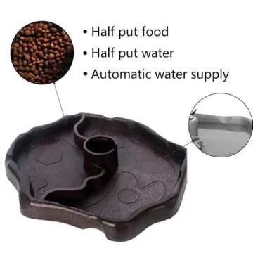 Tfwadmx 9oz Reptile Water Bottle Automatic Feeders
