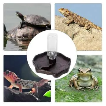 Tfwadmx 9oz Reptile Water Bottle Automatic Feeders