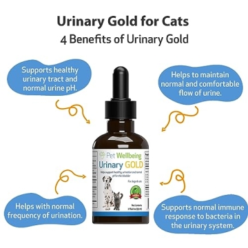 Pet Wellbeing Urinary Gold for Cats 2 oz - Urinary Health Support