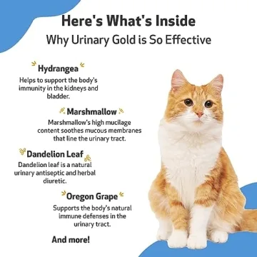 Pet Wellbeing Urinary Gold for Cats 2 oz - Urinary Health Support
