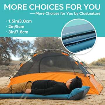 Clostnature Self Inflating Sleeping Pad for Camping