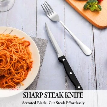 Elegant 24 Pcs Silverware Set Perfect for Every Occasion