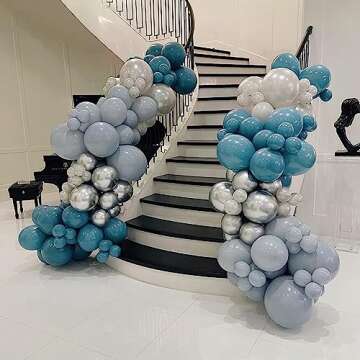 Peacock Blue Balloons Kit - Perfect for Every Celebration!