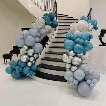 Peacock Blue Balloons Kit - Perfect for Every Celebration!