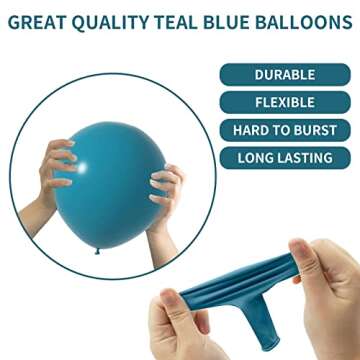 Peacock Blue Balloons Kit - Perfect for Every Celebration!