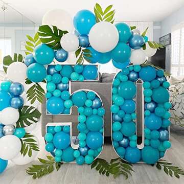 Peacock Blue Balloons Kit - Perfect for Every Celebration!