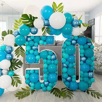 Peacock Blue Balloons Kit - Perfect for Every Celebration!