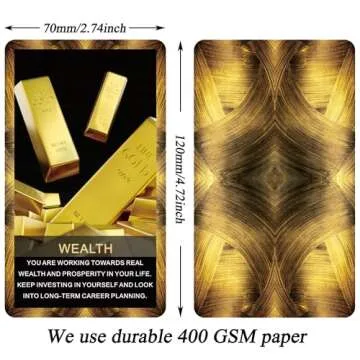 Tzxamsez Career Oracle Cards Deck, Money and Life Oracle Cards, Oracle Decks Help You Achieve Financial Goals As Well As Life Goals and Career Ambitions.