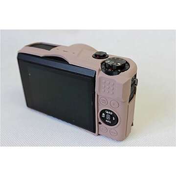 Removable Lens Cover Silicone Gel Rubber Soft Camera Case Cover for Canon PowerShot G7x Mark ii Camera Gray