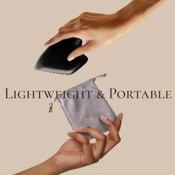 THLHKD Gua Sha Facial Tool: Black Jade Stone Face Gua-Sha Tools, Natural Bian Stones Full Body Massage Tool for Neck/Shoulder/Back/Leg