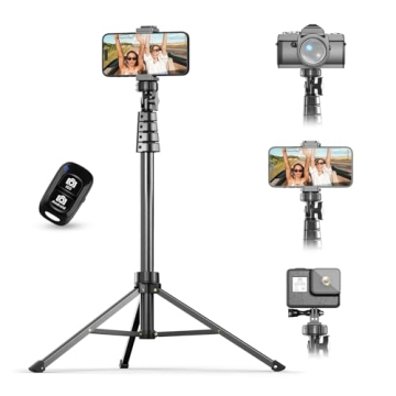 UBeesize 67" Tripod for iPhone & Android - Perfect for Photos