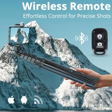 UBeesize 67" Tripod for iPhone & Android - Perfect for Photos