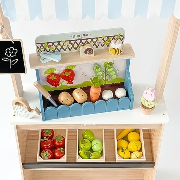 PairPear Wooden Garden Toy Playset for Toddlers Learning Fun