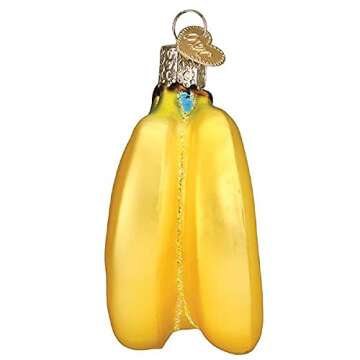 Old World Glass Blown Banana Decorations for Christmas