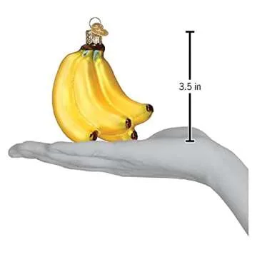 Old World Glass Blown Banana Decorations for Christmas