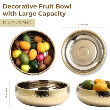 Elegant Gold-plated Ceramic Bowl for Home Decor