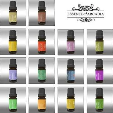 Set of Top 14 Aromatherapy Essential Oils 100% Pure (10ml Each) - Therapeutic Grade Oil (downloadable Diffuser Recipe Book) Ideal for Massage, Diffusers, Humidifiers + Perfect Gifts for All