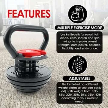 Adjustable Kettlebell Set for Strength Training