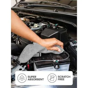 Fantasticlean Microfiber Cleaning Cloth Roll -40 Pack, Tear Away Microfiber Towels, 12" x 12", Reusable, Washable, Scratch Free, Ultra Absorbent Dish Rags for Car, Home, Garage or Shop (Grey)