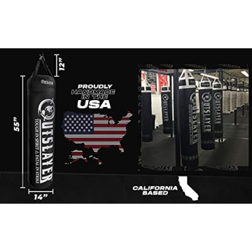 Outslayer 100 Pound Filled Heavy Punching Bag for MMA