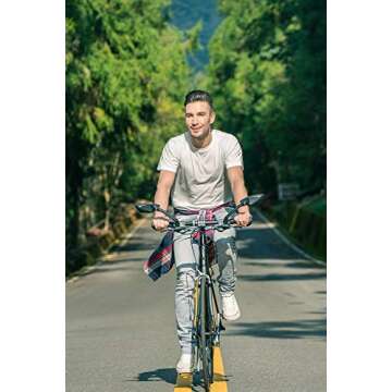 MEACHOW Scratch Resistant Bike Mirror with Anti-Glare Lens