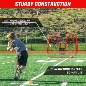 GoSports 6 x 6 ft Football Throwing Net Training Aid