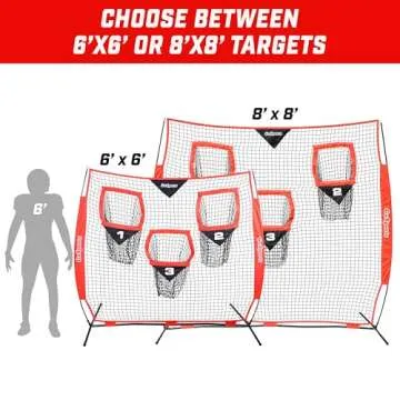 GoSports 6 x 6 ft Football Throwing Net Training Aid