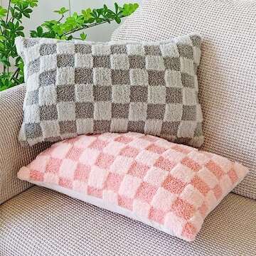 SKXKJian Plush Faux Fur Decorative Pillow Covers